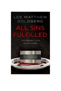 Cover picture of Lee Matthew Goldberg's thriller All Sins Fulfilled